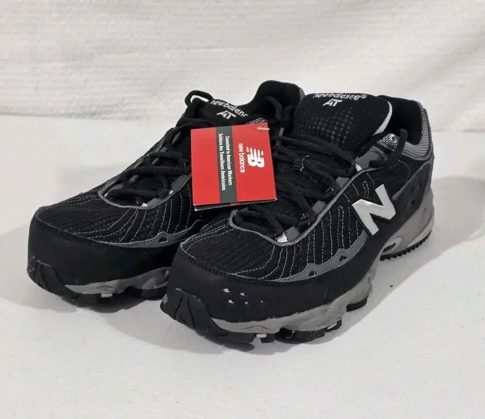 New Balance 608 AT Men’s Training Shoes Turf All-Terrain Cleats Black Gray NEW